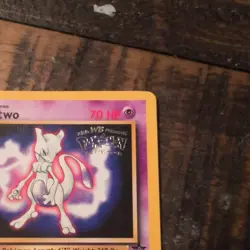 Mewtwo Pokemon Promo The First Movie Card #3 Kids WB Stamp Rare - Image 5