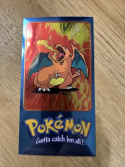 Pokemon Animation Series 2 Tin Topper/Jumbo Card Charizard Foil 5 of 5 - MP - Image 1
