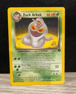 Pokemon TCG Dark Arbok - W Stamped - 19/82 WOTC Promo Regular Vintage Card - Image 1