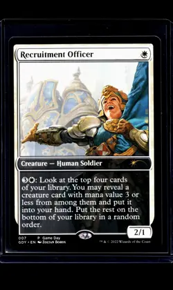 MTG Magic The Gathering Game Day Store Championship Promo Recruitment Officer LP - Image 1
