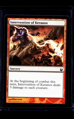 2014 MTG Magic The Gathering Hero's Path Promo #8 Intervention of Keranos - Image 1