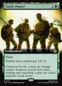 Turtle Power!-Teenage Mutant Ninja Turtles-Extended Art-Foil-275-NM - Image 1