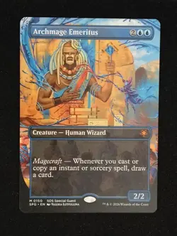 1x Archmage Emeritus - Borderless - Special Guests - NM - Secrets of Strixhaven - Image 1