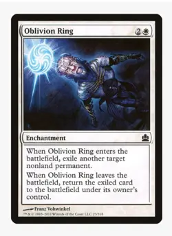 Oblivion Ring | CMD | Pauper EDH Modern Staple | Versatile Exile Removal | LP-NM - Image 1