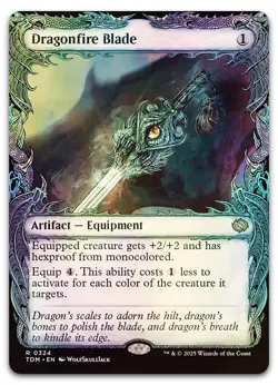Dragonfire Blade (Showcase) #324 (Foil) (NM) Tarkir Dragonstorm TDM Magic MTG - Image 1