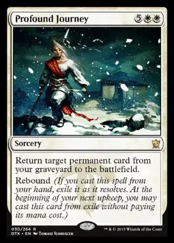 x1 Profound Journey - Foil R MTG Dragons of Tarkir M/NM, English - Image 1