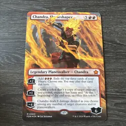 Magic MtG Chandra Flameshaper Foundations 8” x 10” Oversized Gamescom 2025 - Image 1