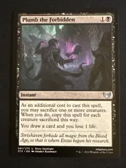 1xPlumb the Forbidden (081) Strixhaven: School of Mages LP MTG Magic x1 MKE - Image 1