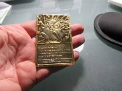 VINTAGE 1999 23K Gold-Plated Jigglypuff Burger King Pokemon Card IN CASE - Image 3