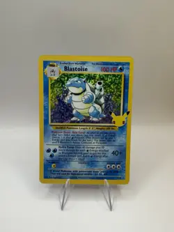 NM Near Mint Pokemon Blastoise Celebrations Card 2/102 25th Anniversary Edition - Image 1