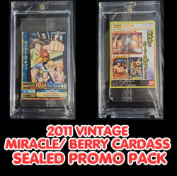 2011 One Piece LUFFY BERRY MATCH / MIRACLE Carddass SEALED CARD PROMO PACK RARE - Image 1