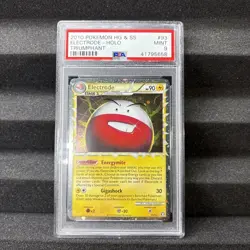 POKEMON CARD ELECTRODE PRIME 93 HG & SS TRIUMPHANT #93 GRADED PSA 9 MINT - Image 1