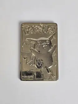 Pikachu 1999 Pokemon 23K Gold-Plated Burger King Promo Trading Card ( No Case ) - Image 2