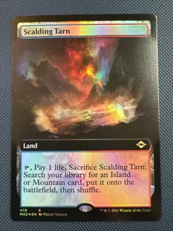 MTG Scalding Tarn (Extended Art) - Modern Horizons 2 (MH2) NM Foil - Image 1