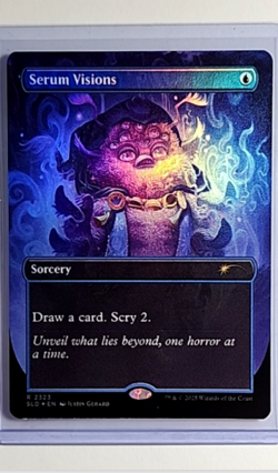MTG Magic The Gathering SLD Secret Lair Furby Borderless Foil 2323 Serum Visions - Image 1