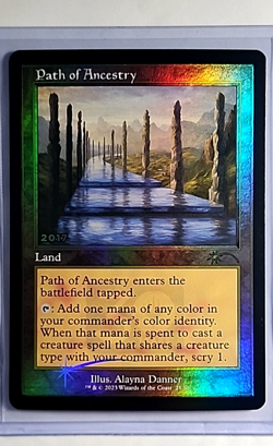 MTG Magic the Gathering Secret Lair 30th Countdown Foil 2017 Path of Ancestry LP - Image 1