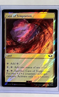 2022 MTG Magic the Gathering Warhammer 40k 40000 Surge Foil Cave of Temptation - Image 1