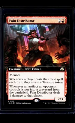 MTG Magic The Gathering March of the Machine Commander Ext Art Pain Distributor - Image 1