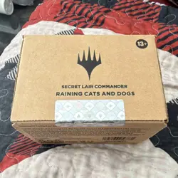 Magic: The Gathering Secret Lair Commander Raining Cats and Dogs Foil Deck 100 - Image 1