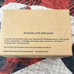 Magic: The Gathering Secret Lair Commander Raining Cats and Dogs Foil Deck 100 - Image 2