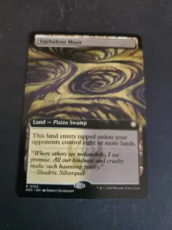 1x Turbulent Moor, Extended Art, Secrets of Strixhaven, MTG NM SOS - Image 1