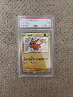 2024 POKEMON PAF EN-PALDEAN FATES SHINY RARE #131 PIKACHU PSA 9 MINT! - Image 1