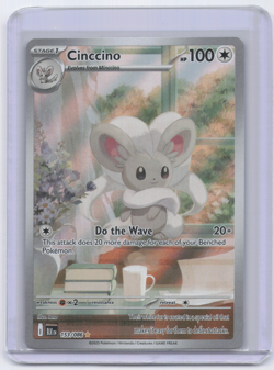 Cinccino 153/086 Sv: Black Bolt Holo Illustration Rare. Pokemon TCG - Image 1