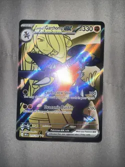 CYNTHIA'S GARCHOMP EX 215/182 ULTRA RARE DESTINED RIVALS POKEMON NM - Image 1