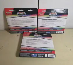 Pokemon TCG Prismatic Evolutions Tech Sticker Collection Set Lot Of 3 Sealed New - Image 2