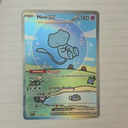 Pokemon Mew ex SV: Paldean Fates 232/091 Special Illustration Rare Holo - Image 1