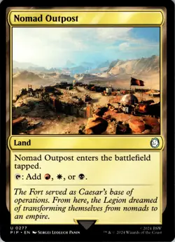 Nomad Outpost - U - Land - Normal - Universes Beyond: Fallout - #277 - NM - MTG - Image 1