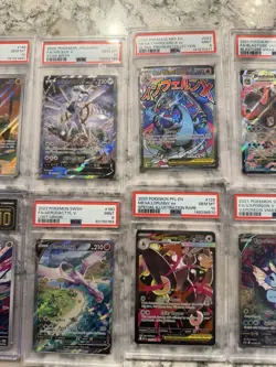 Pokemon Graded Holo Foil Card Lot Charizard VSTAR Blastoise Pikachu Mewtwo 12 - Image 3