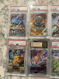 Pokemon Graded Holo Foil Card Lot Charizard VSTAR Blastoise Pikachu Mewtwo 12 - Image 4