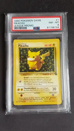 2001 Pokemon Pikachu League Promo PSA 8 - Image 1