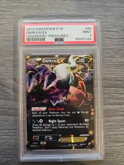 2013 Pokemon Darkrai Ex Legendary Treasures Black And White #88 PSA 9 - Image 3