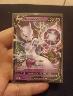 Pokemon TCG Mewtwo V 030/078 Pokemon GO Ultra Rare Holo - Image 1