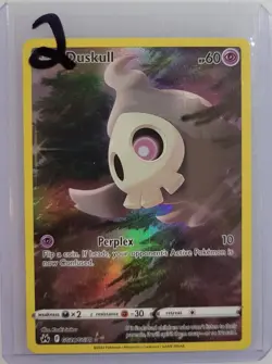 Duskull GG28/GG70 Pokemon Crown Zenith: Galarian Gallery Holo NM (2 of 2) - Image 3