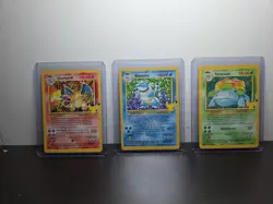 25th Anniversary CHARIZARD VENUSAUR BLASTOISE Celebration Set Holo Pokemon - LP - Image 1