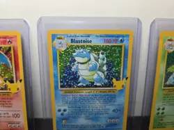 25th Anniversary CHARIZARD VENUSAUR BLASTOISE Celebration Set Holo Pokemon - LP - Image 4