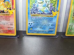 25th Anniversary CHARIZARD VENUSAUR BLASTOISE Celebration Set Holo Pokemon - LP - Image 5