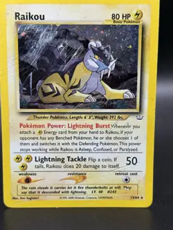 Raikou 13/64 - Neo Revelation Holo - HP - Pokemon TCG - Image 2
