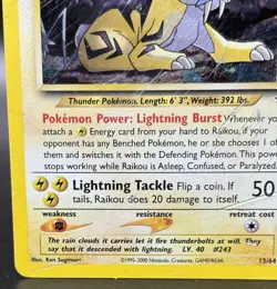Raikou 13/64 - Neo Revelation Holo - HP - Pokemon TCG - Image 4
