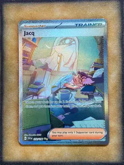 Pokemon Jacq 250/198 Scarlet & Violet Base Special Illustration Rare NM - Image 1