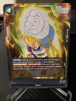 Vegeta | FB01-096 | (SR) | Dragon Ball Super Fusion World | English | NM - Image 1