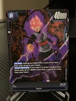 Goku Black FB01-039 Awakened Pulse - Dragon Ball Fusion World SR English - Image 1
