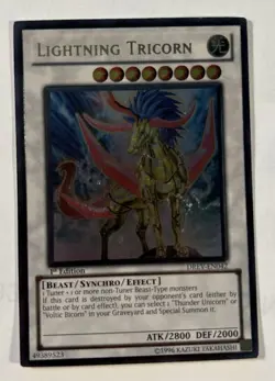 1x YuGiOh Lightning Tricorn DREV-EN042 1st Edition Ultimate Rare LP - Image 1