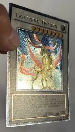 1x YuGiOh Lightning Tricorn DREV-EN042 1st Edition Ultimate Rare LP - Image 3