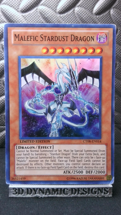 | Yugioh Malefic Stardust Dragon CT08-EN014 Super 2011 Collectors Tins PL 🔥 | - Image 1