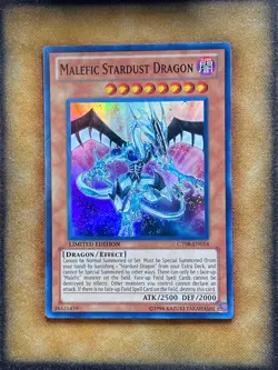 Yugioh Malefic Stardust Dragon CT08-EN014 Super Rare Limited Edition LP - Image 1