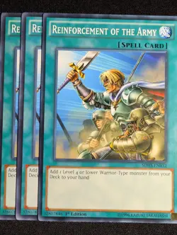 Yugioh - Reinforcement Of The Army SDHS-EN032 1st Edition Common NM - Image 1